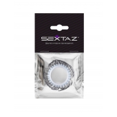 Эластичное эрекционное колечко с черными «ресничками» - Sextaz - в Казани купить с доставкой
