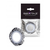 Эластичное эрекционное колечко с черными «ресничками» - Sextaz - в Казани купить с доставкой