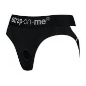 Черные трусики для насадок Heroine Lingerie Harness - size XL - Strap-on-me - купить с доставкой в Казани