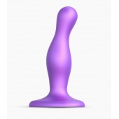 Фиолетовая насадка Strap-On-Me Dildo Plug Curvy size S - Strap-on-me - купить с доставкой в Казани