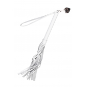 Белая кожаная плеть - 50 см. - Pecado - купить с доставкой в Казани