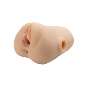 Телесный мастурбатор с вибрацией Double Pounder Vibrating Squeeze Stroker - Pipedream - в Казани купить с доставкой