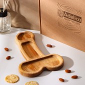 Деревянное блюдо для подачи в форме члена (25 х 16,5 х 1,7 см) - Сима-Ленд - купить с доставкой в Казани