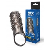 Дымчатая насадка на пенис с выпуклостями - 12 см. - Sex Expert - в Казани купить с доставкой