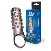 Дымчатая насадка на пенис с выпуклостями - 11 см. - Sex Expert - в Казани купить с доставкой