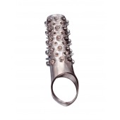 Дымчатая насадка на пенис с шипами и выпуклостями - 12 см. - Sex Expert - в Казани купить с доставкой