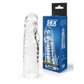 Прозрачная закрытая насадка на член - 15 см. - Sex Expert - в Казани купить с доставкой