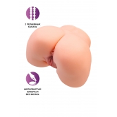 Телесный мастурбатор в форме попки с 2 любовными входами - No Name - в Казани купить с доставкой