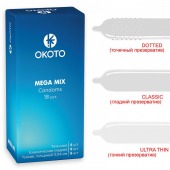 Презервативы OKOTO Mega Mix - 18 шт. - Sitabella - купить с доставкой в Казани
