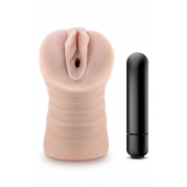 Телесный мастурбатор-вагина Ayumi с вибрацией - Blush Novelties - в Казани купить с доставкой