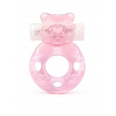Розовое эрекционное виброкольцо в форме мишки - 1137 - в Казани купить с доставкой
