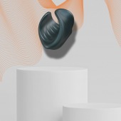 Серый сквозной мастурбатор с вибрацией Manwan Starter - Manwan - в Казани купить с доставкой