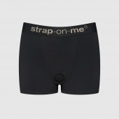 Черные трусики-боксеры для фиксации насадок Strap-on-me Harness Lingerie Allure - size L - Strap-on-me - купить с доставкой в Казани