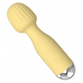 Желтый мини-вибратор с шаровидной головкой - Boys of Toys