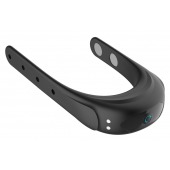 Черное эрекционное виброкольцо на ремешках - Boys of Toys - в Казани купить с доставкой