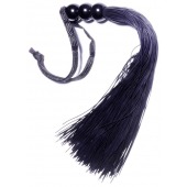 Черная силиконовая плетка - 25,4 см. - Boys of Toys - купить с доставкой в Казани