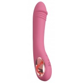 Розовый тонкий вибратор для точки G Slim G-Spot Rose - 21,4 см. - Orion
