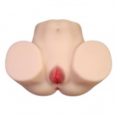 Телесный мастурбатор с 2 любовными отверстиями Olivia - Baile - в Казани купить с доставкой