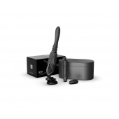 Черная секс-машина с функцией нагрева, насадками и присоской Sesh - Zalo - купить с доставкой в Казани