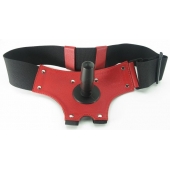 Красные трусики со штырьком для насадки - БДСМ Арсенал - купить с доставкой в Казани