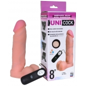Фаллическая насадка Харнесс UNICOCK 8  с вибрацией - 20 см. - LOVETOY (А-Полимер) - купить с доставкой в Казани