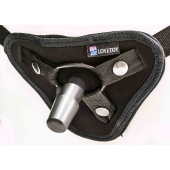 Страпон с 2 насадками и вибрацией UniStrap - 20 и 18 см. - LOVETOY (А-Полимер) - купить с доставкой в Казани