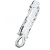 Прозрачная насадка с петлёй для фиксации - 14 см. - ToyFa - в Казани купить с доставкой