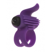 Эрекционное кольцо с подхватом мошонки и стимуляцией клитора Bullet Lastic Ring - Adrien Lastic - в Казани купить с доставкой