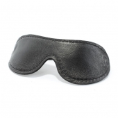 Кожаная маска на глаза - БДСМ Арсенал - купить с доставкой в Казани