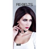 Чёрный чокер-кляп Iman Black - Rebelts - купить с доставкой в Казани