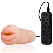 Мастурбатор-ротик с вибрацией REALSTUFF VIBRATING MASTURBATOR MOUTH - Dream Toys - в Казани купить с доставкой