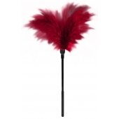 Пластиковая метелочка с красными пёрышками Small Feather Tickler - 32 см. - Blush Novelties - купить с доставкой в Казани