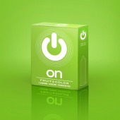 Цветные ароматизированные презервативы ON) Fruit   Color - 3 шт. - ON) - купить с доставкой в Казани