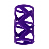 Фиолетовая насадка-сетка на пенис - 7,5 см. - A-toys - в Казани купить с доставкой