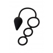 Тройное эрекционное кольцо с анальным хвостом Drop M-size - Erotist Adult Toys - в Казани купить с доставкой