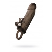 Чёрная насадка на пенис Toyfa XLover с вибрацией - ToyFa - в Казани купить с доставкой