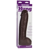 Большая насадка для трусиков Vac-U-Lock Realistic Hung - 31,7 см. - Doc Johnson - купить с доставкой в Казани