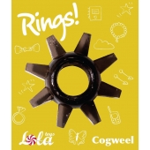 Чёрное эрекционное кольцо Rings Cogweel - Lola Games - в Казани купить с доставкой