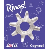 Прозрачное эрекционное кольцо Rings Cogweel - Lola Games - в Казани купить с доставкой