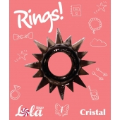 Чёрное эрекционное кольцо Rings Cristal - Lola Games - в Казани купить с доставкой