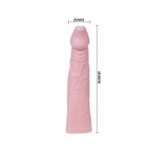 Телесная насадка с вибрацией Sex Expert - 18 см. - Sex Expert - в Казани купить с доставкой