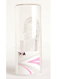 Прозрачная гелевая насадка с клиторальным отростком - 13 см. - Toyfa Basic - в Казани купить с доставкой