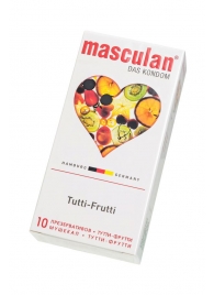 Жёлтые презервативы Masculan Ultra Tutti-Frutti с фруктовым ароматом - 10 шт. - Masculan - купить с доставкой в Казани