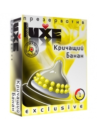 Презерватив LUXE  Exclusive  Кричащий банан  - 1 шт. - Luxe - купить с доставкой в Казани