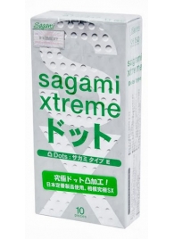 Презервативы Sagami Xtreme Type-E с точками - 10 шт. - Sagami - купить с доставкой в Казани