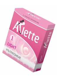 Ультратонкие презервативы Arlette Light - 3 шт. - Arlette - купить с доставкой в Казани