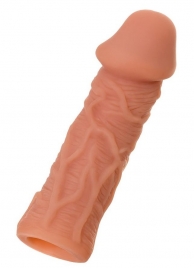 Телесная реалистичная насадка KOKOS Extreme Sleeve 05 с дополнительной стимуляцией - 12,7 см. - KOKOS - в Казани купить с доставкой