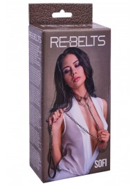 Коричневый поводок и чокер с кольцом Sofi - Rebelts - купить с доставкой в Казани