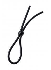 Черное лассо на пенис с одной бусиной - A-toys - в Казани купить с доставкой