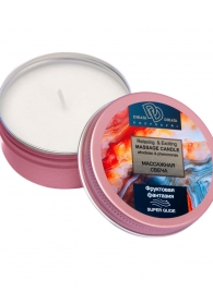 Массажная свеча  Фруктовая фантазия - БиоМед - купить с доставкой в Казани